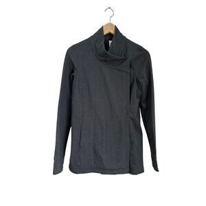 Lululemon Heathered Gray Coast Wrap Jacket Size 4 Athleisure